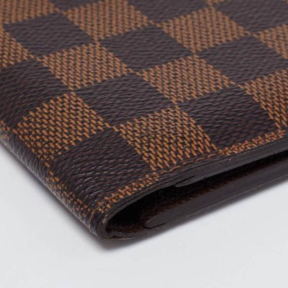 Louis Vuitton Wallet Damier Ebene Brown Multiple Bifold Authentic New with box - Picture 7 of 9